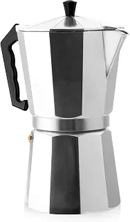 Cafeteira Italiana de Alumínio, 6 Xícaras (300ml), Prata