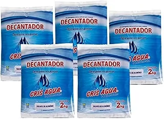 Cris Água - 5 Unidades Decantador Sulfato Alumínio Granulado 2kg para Piscina