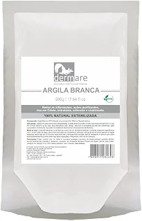 Argila Branca Dermare, Clareadora, 500g