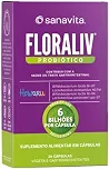 Sanavita Probiótico Floraliv - Saúde Intestinal - Display 30 Cápsulas Vegetais