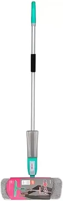 Noviça - Mop Spray Fit e Tecido de Microfibra para Limpeza Rápida, Cabo Articulado e Reservatório Plástico para Inserção do Produto de Limpeza, Bettanin