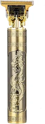 By Máquina Elétrica Masculina Recarregável de Cortar Cabelo e Barbear VINTAGE T9 (Dragon USB 2)