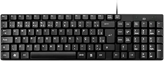 Teclado Com Fio Compacto Conexão USB Resistente Água Preto Multi - TC193