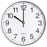 Relógio de Parede Analógico 20cm Silencioso, Design Moderno Minimalista, Números Grandes de Fácil Leitura, Ideal para Sala, Cozinha, Escritório e Decoração de Ambientes Branco ou Preto