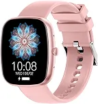 Smartwatch HZ-139 1.83' com Chamadas Bluetooth, Notificações, Esportes, Tela Full Touch, à Prova d’Água, Android e iOS(Rosa)