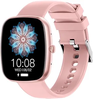 Smartwatch HZ-139 1.83' com Chamadas Bluetooth, Notificações, Esportes, Tela Full Touch, à Prova d’Água, Android e iOS(Rosa)