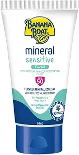 Banana Boat - Protetor Solar Mineral Facial Sensitive 60ml | Fps 50
