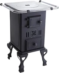 Fogão a Lenha 3e Fogões, Ferro Fundido Nº 00, Preto