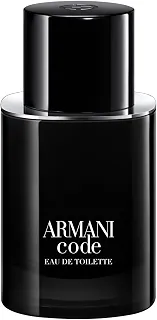 Armani Beauty, Armani Code Eau de Toilette, Giorgio Armani, Perfume Masculino Refilável, Fragrância Oriental Amadeirada com Notas de Tangerina Verde, Lavanda, Fava Tonka e Cedro