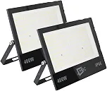 Refletor LED 400W SMD Slim Bivolt 6500K IP66 para Áreas Externas e Industriais
