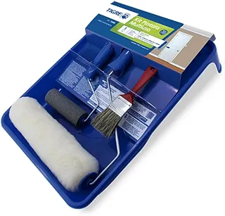 Kit para Pintura Pratico 5 Peças, Tigre 61540000, Azul, 23cm
