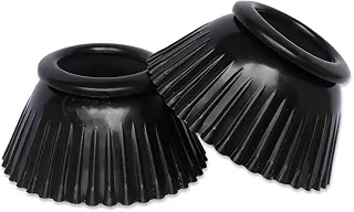 Cloche De Borracha Para Equinos e Muares Protetor de Casco (PRETO)