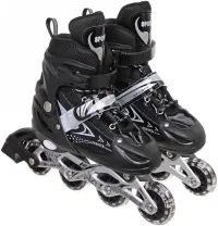 Patins Roller Inline 4 Rodas Skates Ajustavél com Rodas Iluminadas Jovens e Adultos, Para iniciantes, Adequado para uso Interno e Externo Roller Quad