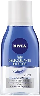 NIVEA Demaquilante Bifásico 125ml, Remove Maquiagem à Prova D'água, Protege Cílios, Gentil com a Pele