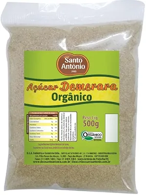 SANTO ANTONIO ALIMENTOS ACUCAR DEMERARA ORGANICO 500G