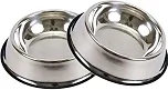 Kit Tigela Inox 2 Comedouro 300ml Pote Ração Água Cão Gato Médio
