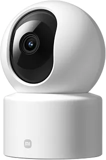 Xiaomi Câmera inteligente C301 – Câmera de segurança interna 2K com detecção de movimento AI, visão noturna, inclinação panorâmica de 360°, áudio bidirecional, compatível com Alexa e Google – Versão