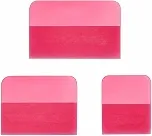 3 Peças Removedor Película Retangular | Acabamento Brilhante e acetinado, aplicador para Aplicação Insulfilm, Ferramenta, Envelopadores
