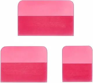 3 Peças Removedor Película Retangular | Acabamento Brilhante e acetinado, aplicador para Aplicação Insulfilm, Ferramenta, Envelopadores