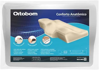 Travesseiro Nasa Cervical Conforto Anatômico Ortopédico - Ortobom