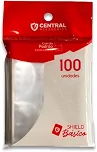 Central Shield 100 Sleeves Básico Card Games TCG Magic 63x88 Photocard 50 Micras Protetor de Carta Transparente