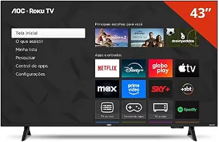 TV AOC Smart 43' Roku TV Full HD 43S5155/78G