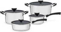 Jogo de Panelas com Revestimento Interno Cermico, Tramontina, Solar 65120026, Inox