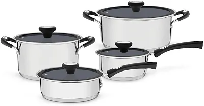 Jogo de Panelas com Revestimento Interno Cermico, Tramontina, Solar 65120026, Inox