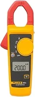Alicate Amperímetro Fluke-302, CAT IV 300V /CAT III 600V, medição de Corrente Alternada (CA) até 400A, garra de 30mm, visor retroiluminado com função para congelar a medição (hold) e Estojo.