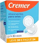 Absorvente Cremer 30Un. Seios