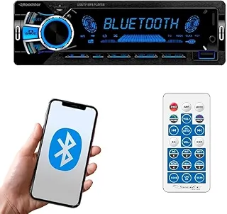 Som Automotivo Roadstar Bluetooth/Micro SD/USB/FM/ISO/MP3/Aux Com Controle Remoto Painel LED Fixo 7 Cores RS2751BR Plus