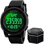 Relógio Masculino Sk 1257 Á Prova D'água 50m Digital Shock Esportivo Preto
