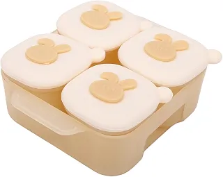 HEEPDD Recipientes de Silicone para Congelar Alimentos de bebê, Porções