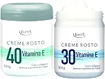 Kit Creme Rosto Antirrugas com Vitamina E e Colágeno, 30 e 40 Anos, 100g Cada.