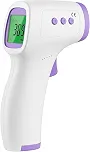 Termômetro Infravermelho Digital Premium 3 em 1, Sem Contato, Alta Precisão, para Testa, Corpo, Líquidos e Alimentos, Visor LCD, Alarme de Febre Premium