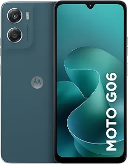 Smartphone Motorola Moto g06-128GB 4GB RAM + 8GB Ram Boost e Camera 50MP com AI Bateria de 5200 mAh Tela 6.9' - Azul Marinho