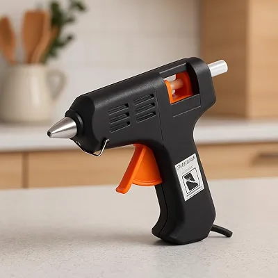 Máquina de Cola Quente Profissional 10W 60Hz Bico Fino Pequena Bivolt 127V/220V – Pistola para Artesanato, DIY, Reparos Rápidos, Decoração e Trabalhos Manuais