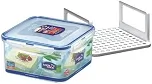Pote Porta Queijo Queijeira com grade - linha Classic - Lock&Lock - 1200ml Cor: Azul