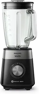 Philips Walita Liquidificador Série 5000 Jarra de Vidro 2L 1200W, Preto