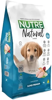 Ração Super Premium Nutre Natural Júnior para Cães Filhotes Super Premium Sabor Frango, Arroz, Ervilha, Cenoura, Espinafre e Beterraba 30% Proteínas 10.1Kg