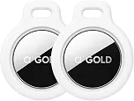 Kit 2 Tag Rastreador GPS Compatível com Iphone iOS (App Buscar) com Alarme Localizador Sonoro Air Bateria Duradoura, Localiza Chaves, Malas, Crianças, Pets