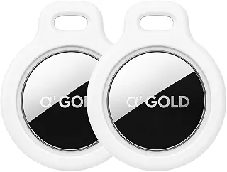 Kit 2 Tag Rastreador GPS Compatível com Iphone iOS (App Buscar) com Alarme Localizador Sonoro Air Bateria Duradoura, Localiza Chaves, Malas, Crianças, Pets