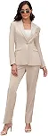 Ternos femininos para profissionais de trabalho, conjunto de 2 peças, conjunto de terno de trabalho de escritório, blazer slim fit, um botão, jaqueta e calça