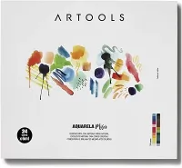 Aquarela Bisnaga Misci 6 ml 24 cores Artools, 610627, Multicor