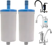 Genérico Kit 02 Refil Vela Filtro Copo Torneira Metal Cozinha Gourmet Pia (Refil para Copo Torneira Pia Universal)