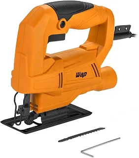 WAP Serra Tico-Tico WF STT01 550W com Base Regulável 0° a 45°, Bocal de Aspiração e Lâmina Inclusa, Corte até 55 mm em Madeira, 127V