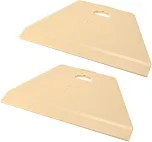 T Tulead Papel de parede mais suave ferramenta de plástico raspador de papel de parede ferramenta de alisamento flexível, 2 peças para janela, vidro, parede