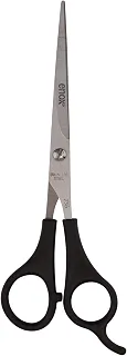 Enox, Tesoura Barbeiro, Profissional, Fio Navalha 6,5', Aço Inoxidável, Cabo Plástico, Descanso de Dedo Fixo