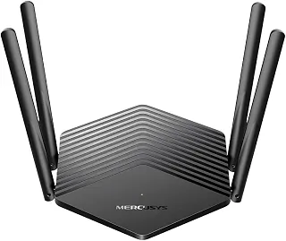 Mercusys MR80X V4 Roteador Wi-Fi 6 AX3000 Dual Band, 4 Portas Gigabit, 4 Antenas, EasyMesh, Cobertura de até 180 m² e Conexão para até 100 Dispositivos