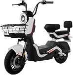 Bicicleta Elétrica Scooter Autopropelida Freio a Disco 650W 48V MD-20 Branca Midori